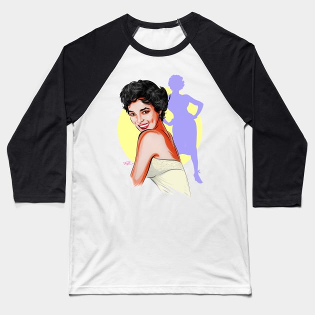 Dorothy Dandridge - An illustration by Paul Cemmick Baseball T-Shirt by PLAYDIGITAL2020